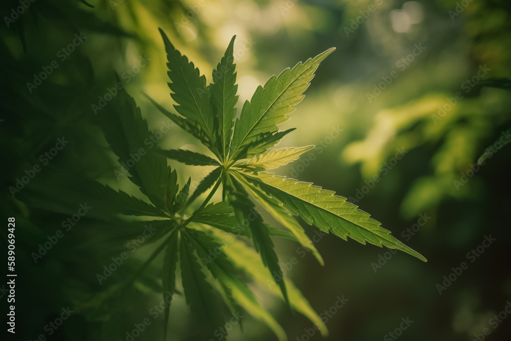 Hemp leaves super macro photography Hemp leaves super macro photography