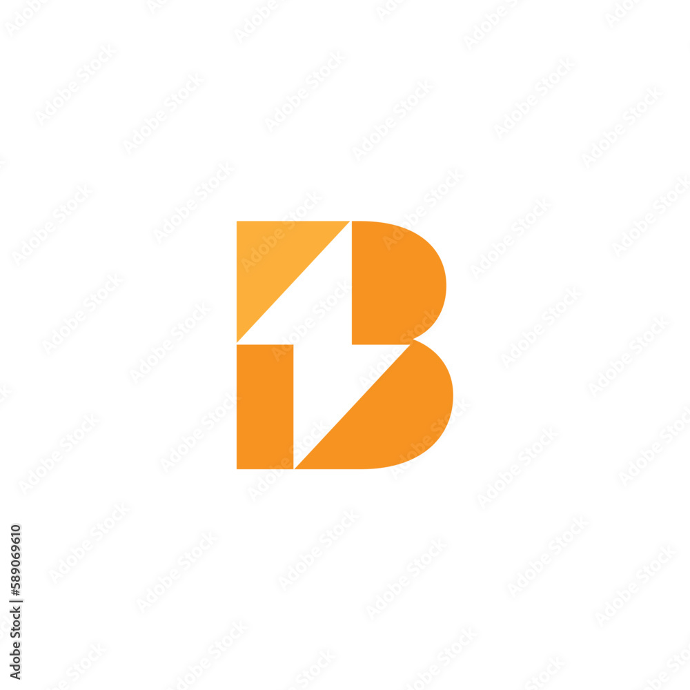 B letter alphabet font abstract logo design icon B letter alphabet font abstract logo design icon