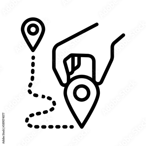 Black icon for Change address
