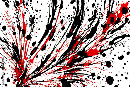 ai-generated illustration of an ink splatter art piece