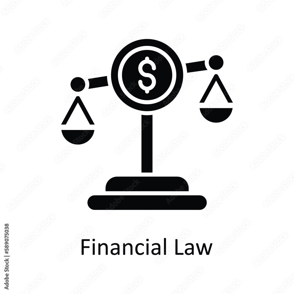 Financial Law Vector Solid Icons. Simple stock illustration stock Financial Law Vector Solid Icons. Simple stock illustration stock