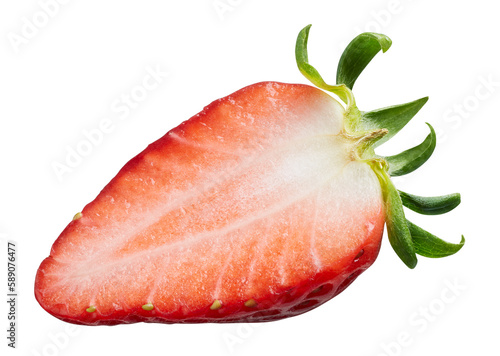 Half sliced strawberry