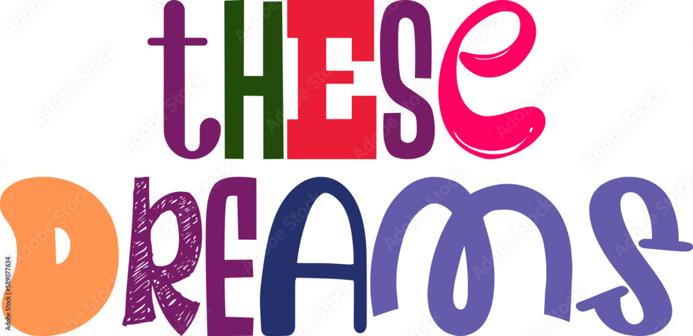 These Dreams Calligraphy Illustration for Motion Graphics, Decal, Social Media Post, Bookmark These Dreams Calligraphy Illustration for Motion Graphics, Decal, Social Media Post, Bookmark