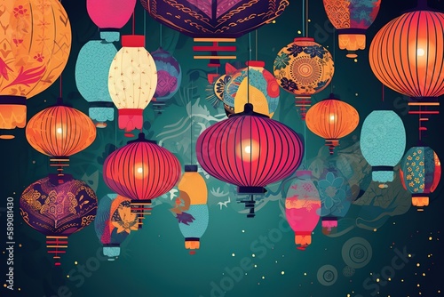 chinese lantern festival, Generative AI