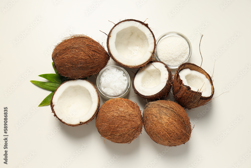 Product for beauty procedures, skin and body care - coconut oil Product for beauty procedures, skin and body care - coconut oil