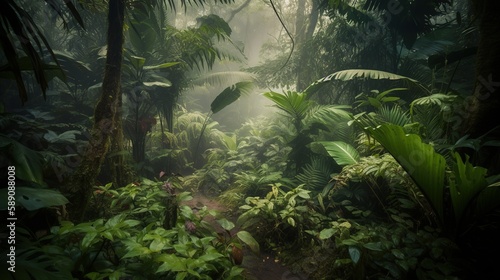 Inside Dense Rainforest 