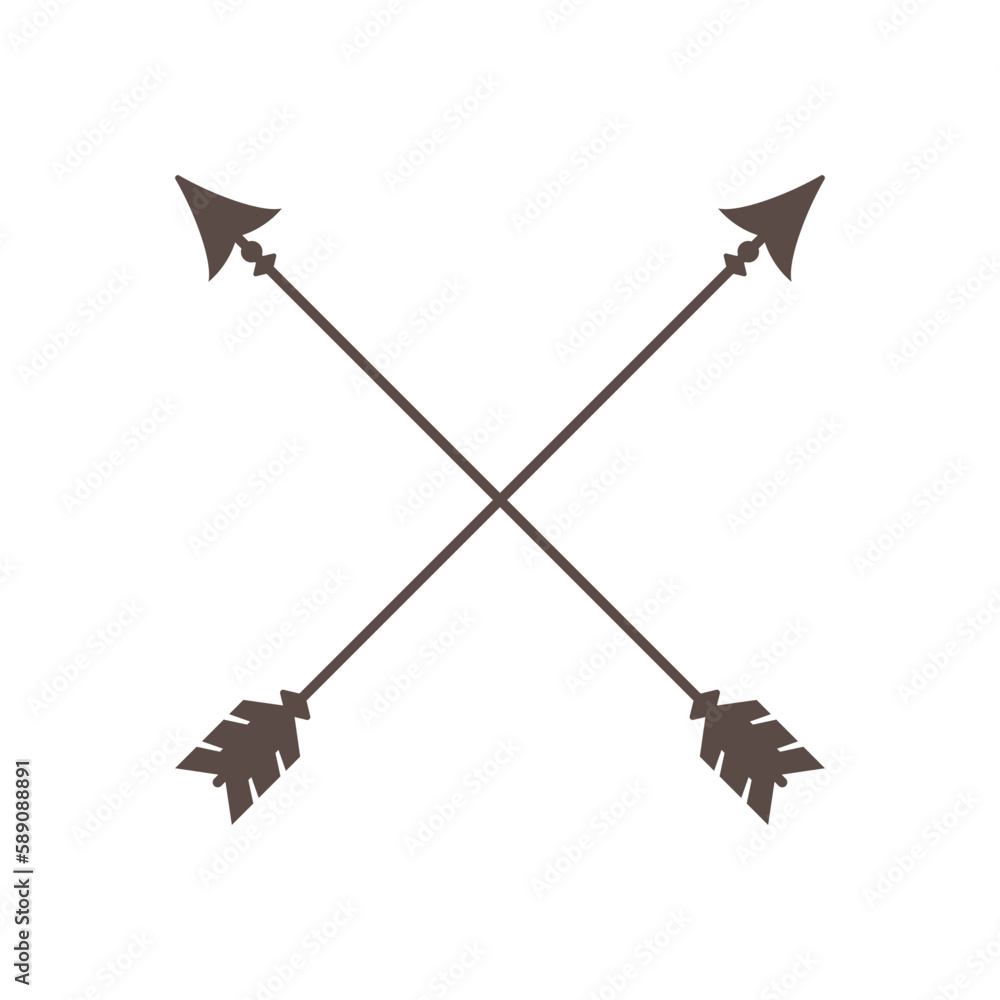 Circle frame and cross arrows hipster arrows in boho style tribal arrows Circle frame and cross arrows hipster arrows in boho style tribal arrows
