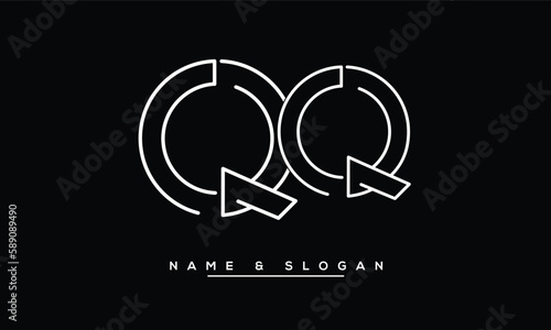 QQ  Abstract  Letters  Logo  Monogram