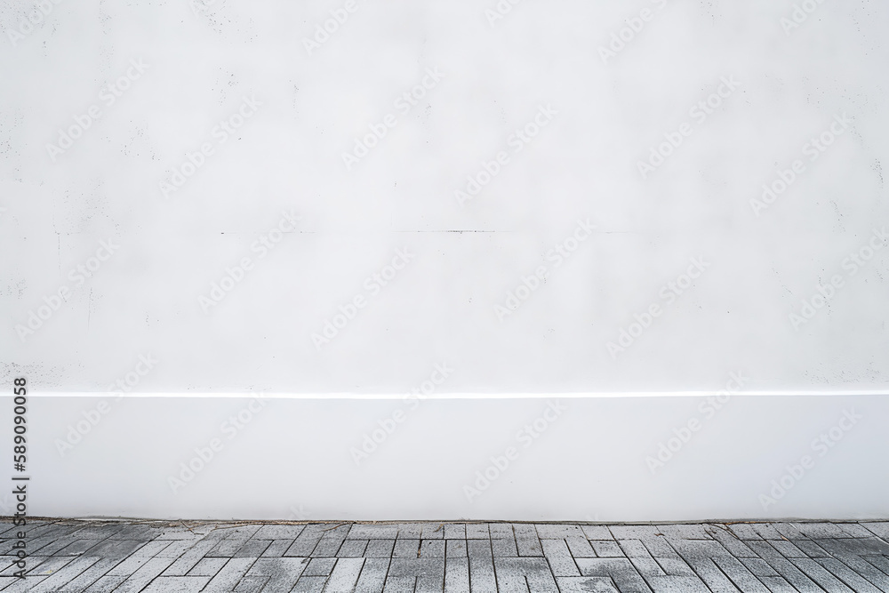 Obraz premium white wall created with Generative AI technology