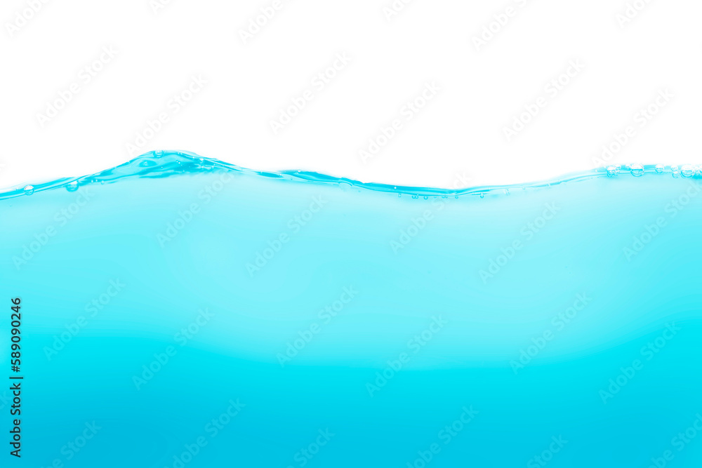 Drink clean water in a glass and the bubbles look like splashes and waves. Drink clean water in a glass and the bubbles look like splashes and waves.
