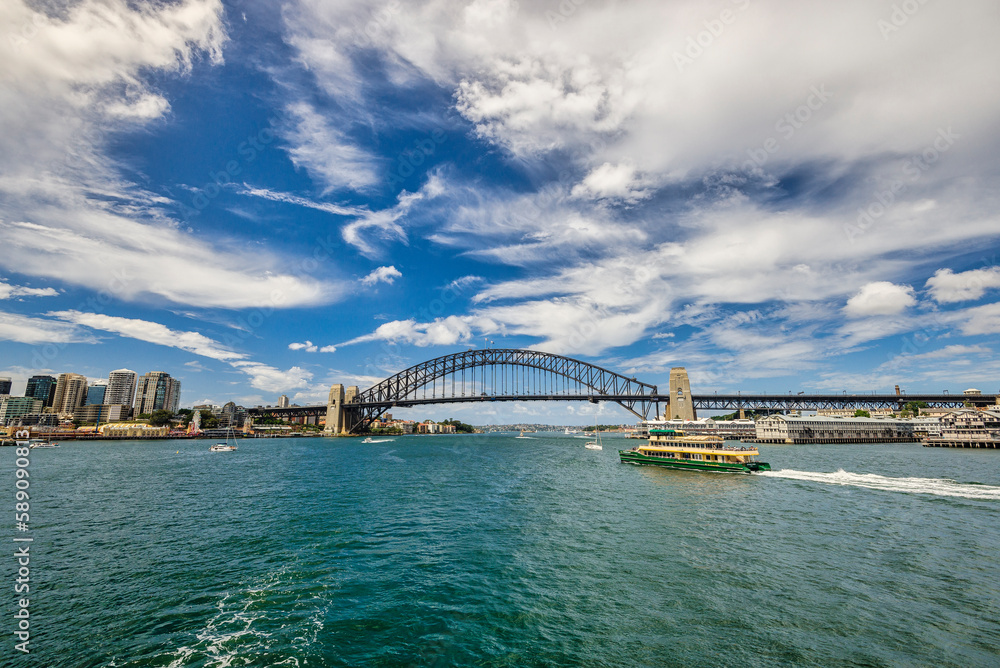 Cityscape of Sydney, Australia with Opera House and Harbour Bridge Cityscape of Sydney, Australia with Opera House and Harbour Bridge