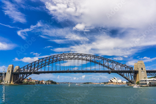 Cityscape of Sydney, Australia with Opera House and Harbour Bridge © Yido