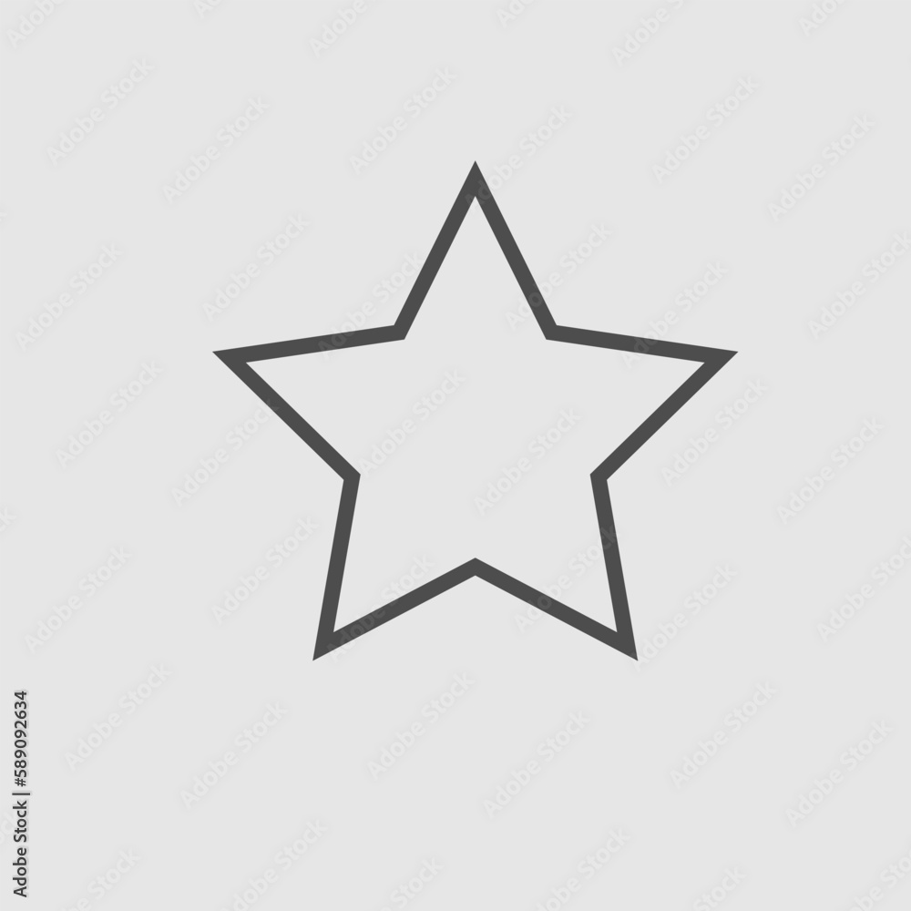 Star vector icon eps 10. Simple isolated illustration. Star vector icon eps 10. Simple isolated illustration.