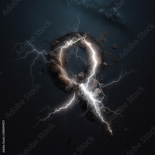 alphabet, a, b, c d, f, g, h, j, k, l, m, n, p, q, r, s, t, v, x, z number, letter, light, lightning, energy, electricity, electric, flash, fractal, fire, power, nature, black, generative ai