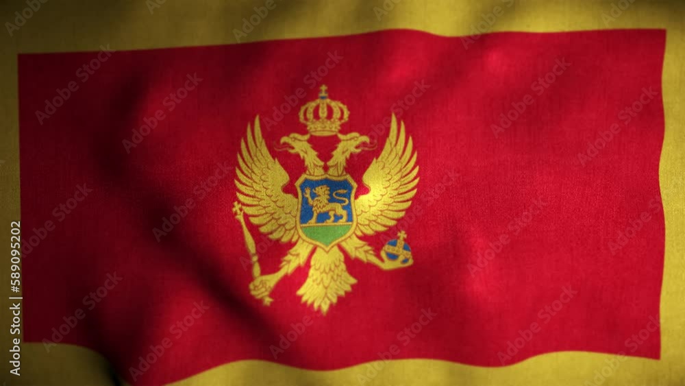 Montenegro Looped Flag Montenegro Looped Flag