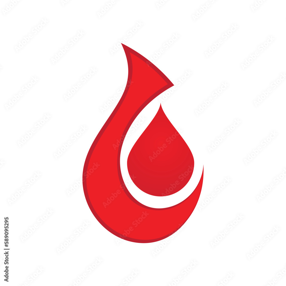 Obraz premium Blood illustration logo