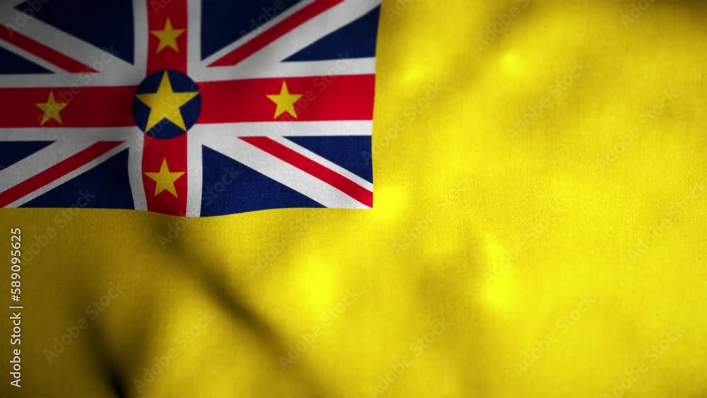 Niue Looped Flag Niue Looped Flag