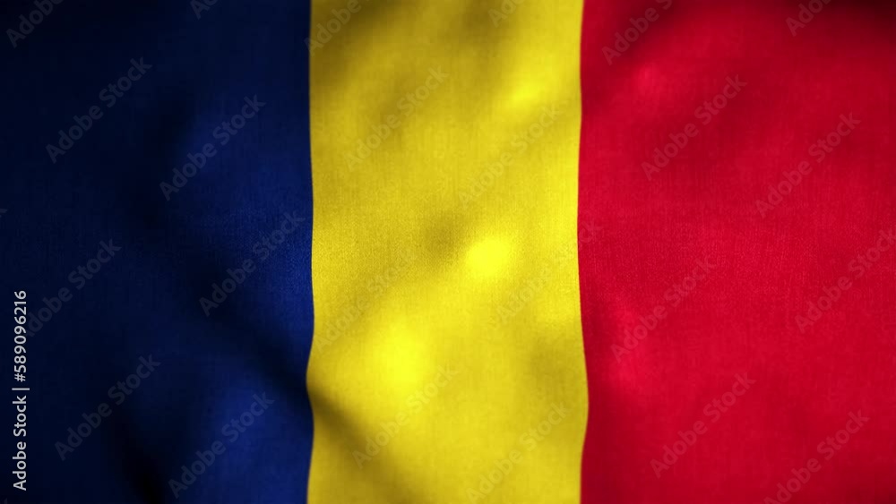 Romania Looped Flag Romania Looped Flag