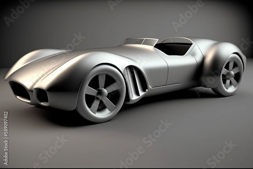 futuristic sports car, Modern car digital art dream car design, generative ai