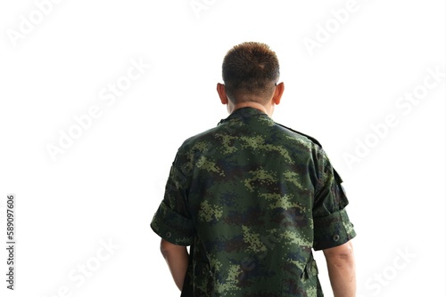 white background photograph A man in a black shirt sits on a white mattress.