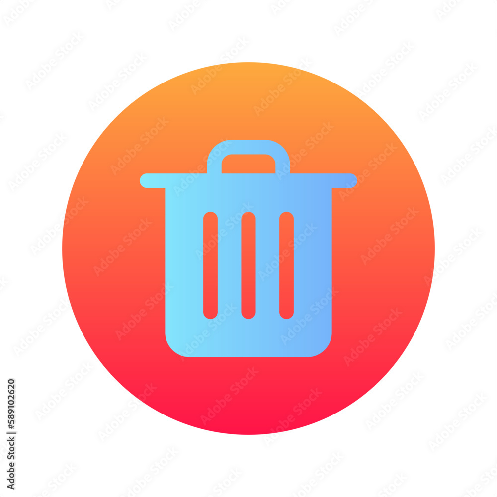 trash can icon. symbol of delete or remove with trendy flat style icon for web site design, logo, app, UI. vector illustration on white background trash can icon. symbol of delete or remove with trendy flat style icon for web site design, logo, app, UI. vector illustration on white background