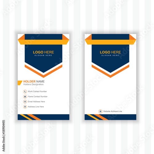 Modern and attractive vertical layout with creative concept.