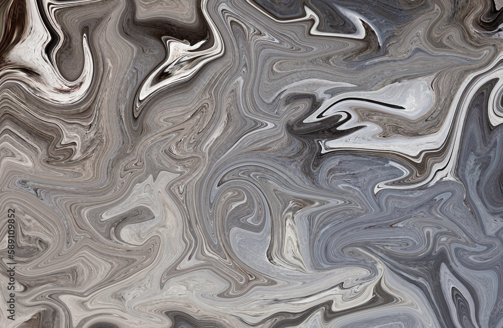 Marble abstract background. Wavy fluid art