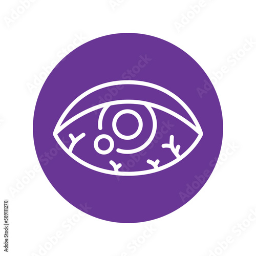 Dry Eye olor line icon. Pictogram for web page