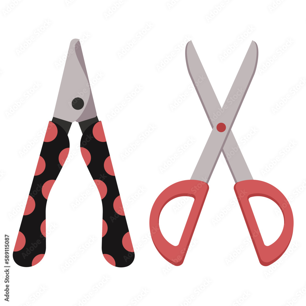 Scissors for claws of animals, cats, dogs, animal care. Scissors for claws of animals, cats, dogs, animal care.