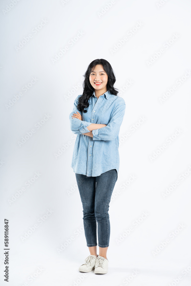beautiful asian girl image on white background beautiful asian girl image on white background