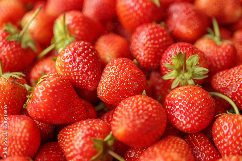 Fresh organic red strawberry fruit background Fresh organic red strawberry fruit background