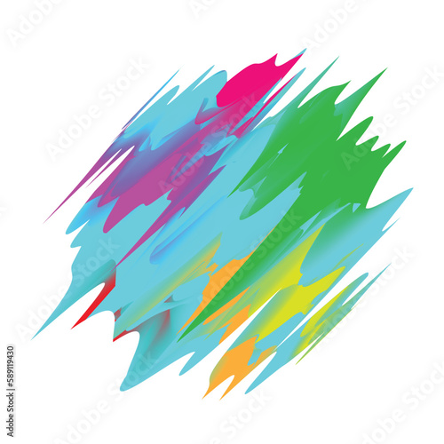 Beautiful abstract art background. Colorful watercolor brush strokes, isolate paint. 