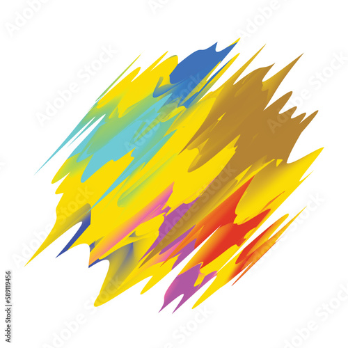 Beautiful abstract art background. Colorful watercolor brush strokes, isolate paint.  