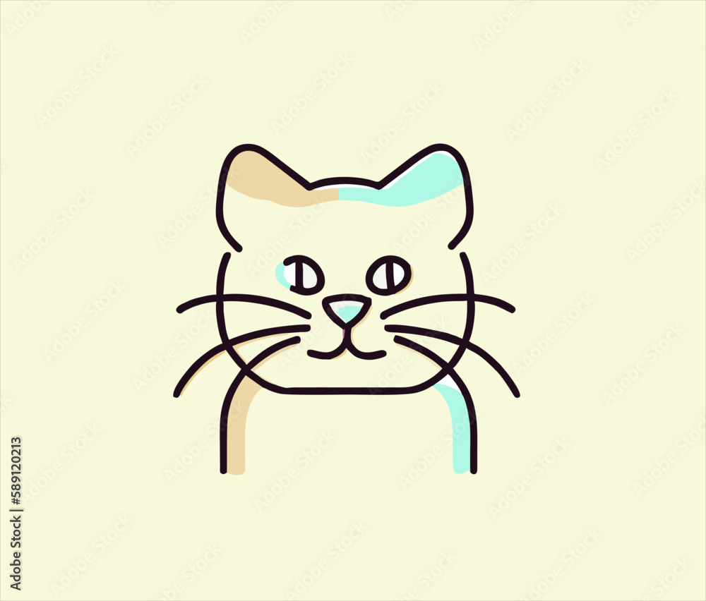 Cute Hand Drawn White cat Vector Illustration. Cute Cat sketch art illustration on ping Background. Simple Sketched Hare ideal for Cards, Posters, Wall Art. T shirts. Cute Hand Drawn White cat Vector Illustration. Cute Cat sketch art illustration on ping Background. Simple Sketched Hare ideal for Cards, Posters, Wall Art. T shirts.