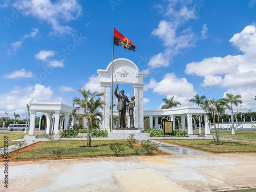 Exterior view at the Memorial in honor of Doctor António Agostinho Neto, first president of Angola and liberator of the Angolan people
