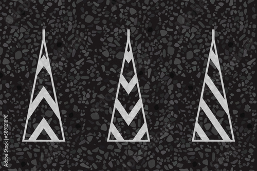 Horizontal road markings, areas to separate traffic movements.