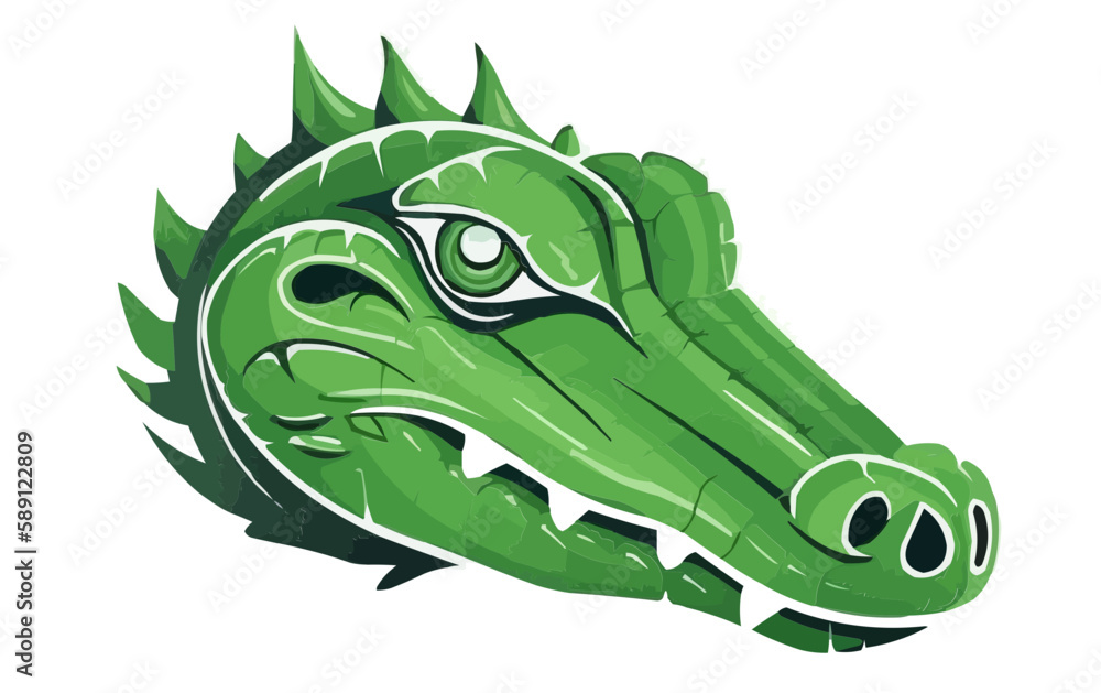 Naklejka premium Crocodile vector