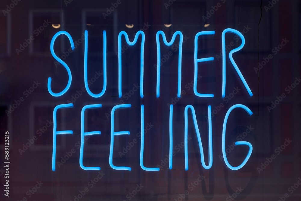 Obraz premium Summer feeling - Neon light