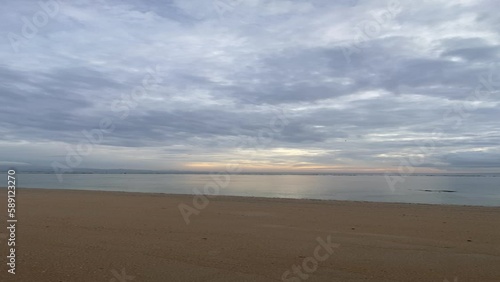 sunrise over the sea vertical video