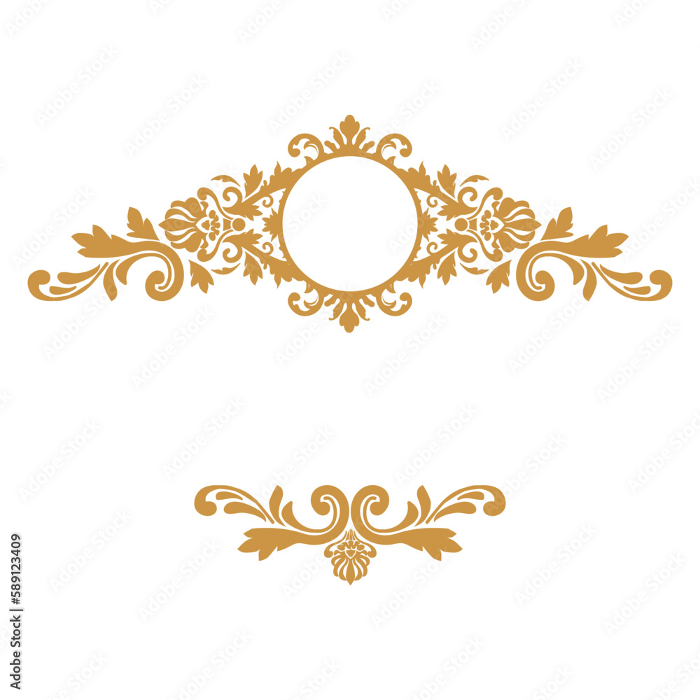 gold damask pattern frame gold damask pattern frame
