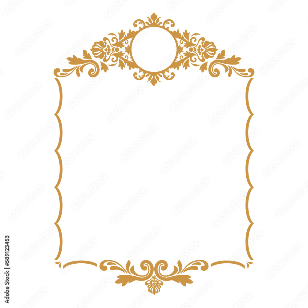 gold damask pattern frame gold damask pattern frame