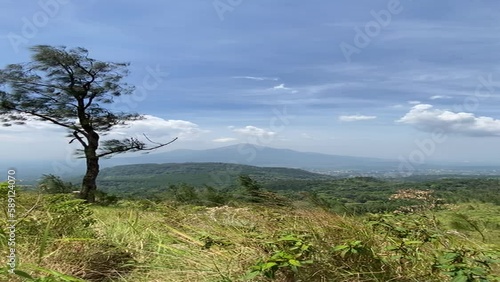 sky over the mountains vertical video