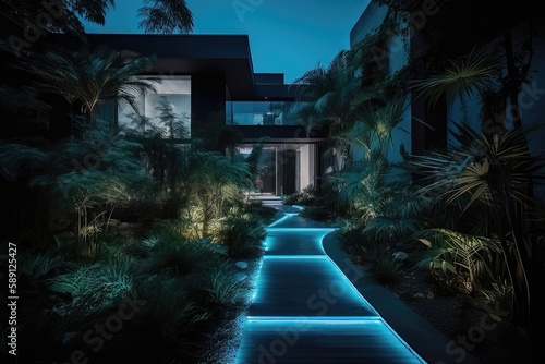 Future Home Pathway and Garden: A Fusion of Nature and Technology 3. Generative AI © NormanBalberan