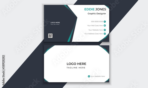 visiting card simple Vector clean creative modern print  business card  templates   .  stylet print template