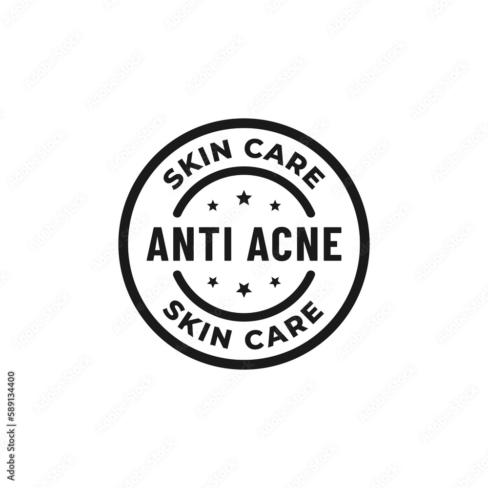 Anti acne label or anti acne stamp vector isolated in flat style. Best anti acne label vector for product packaging design element. Simple Anti acne stamp vector isolated. Anti acne label or anti acne stamp vector isolated in flat style. Best anti acne label vector for product packaging design element. Simple Anti acne stamp vector isolated.