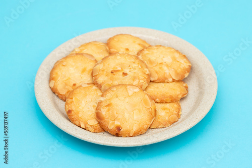 Few homemade cookies on small dish