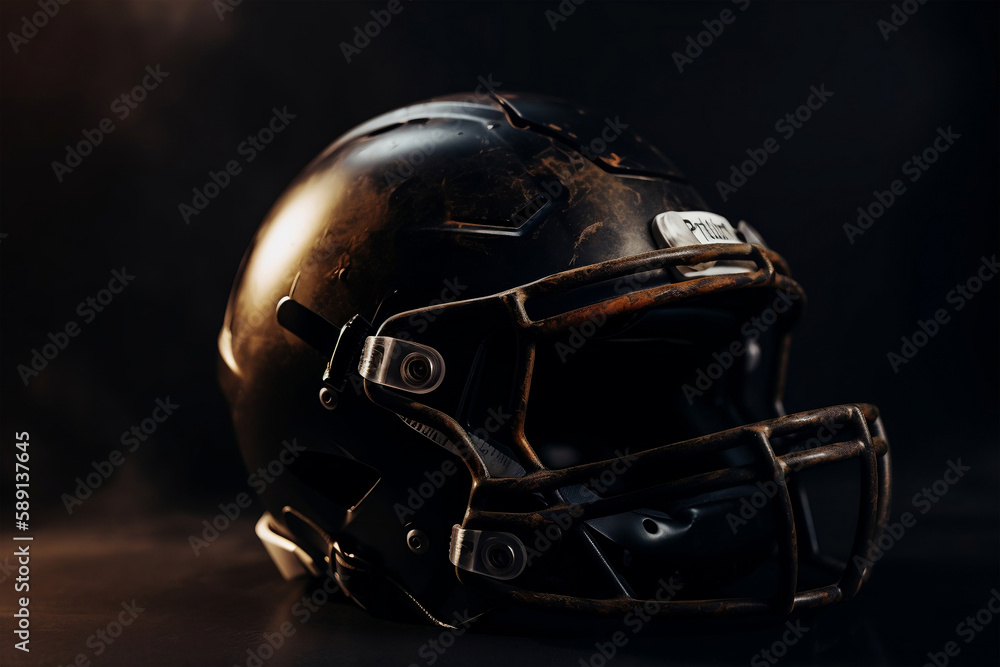 Fototapeta premium american football helmet, generative ai
