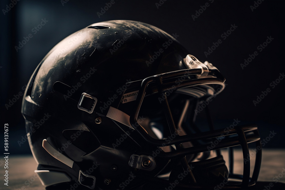 american football helmet, generative ai