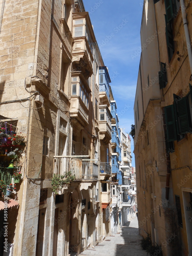 Malta - Valletta - Strassenansicht