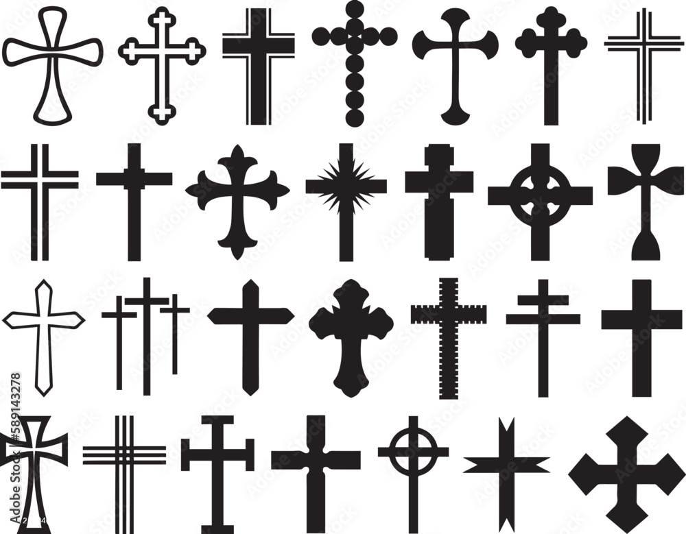 Christianity icons set black Christian svg, christian svg t-shirt ...